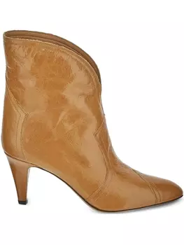 Кожаные кроссовки ISABEL MARANT, коричневый