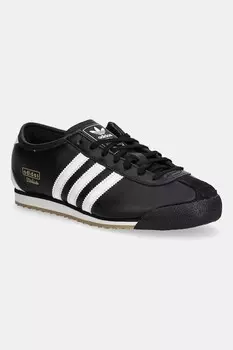 Кожаные кроссовки Italia 70S Adidas Originals, черный