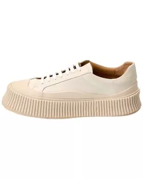 Кожаные кроссовки Jil Sander, белый