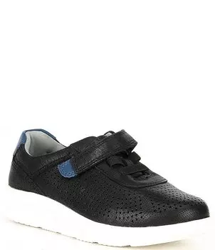 Кожаные кроссовки Johnston & Murphy для мальчиков Activate с U-образным вырезом (для малышей), черный