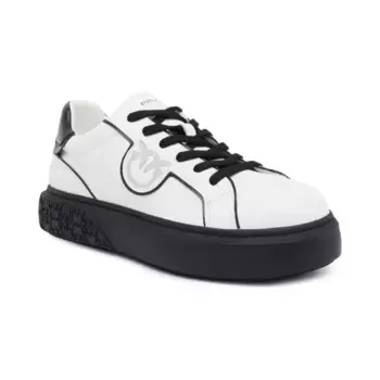 Кожаные кроссовки йоко Pinko, белый