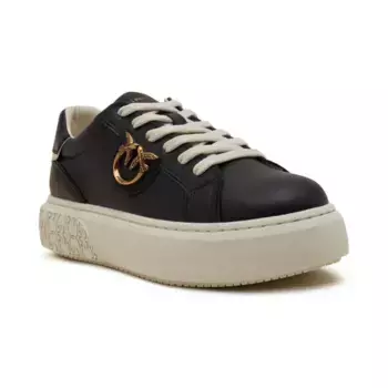 Кожаные кроссовки йоко Pinko, черный