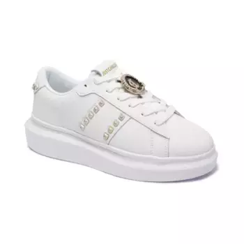 Кожаные кроссовки Just Cavalli, белый