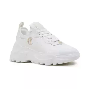 Кожаные кроссовки Just Cavalli, белый