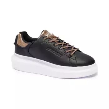 Кожаные кроссовки Just Cavalli, черный