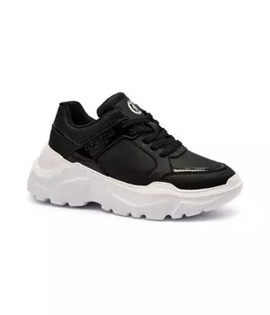 Кожаные кроссовки Just Cavalli, черный