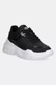 Кожаные кроссовки Just Cavalli, черный