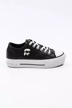 Кожаные кроссовки KAMPUS MAX NFT Karl Lagerfeld, черный