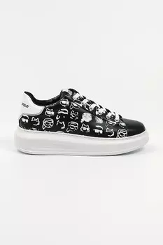Кожаные кроссовки Kapri Karl Lagerfeld, черный
