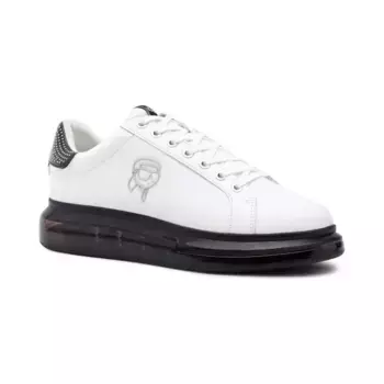 Кожаные кроссовки капри на подушке Karl Lagerfeld, белый