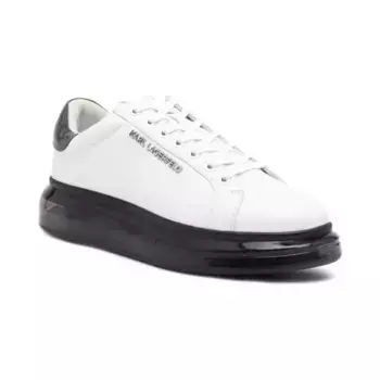 Кожаные кроссовки капри на подушке Karl Lagerfeld, белый