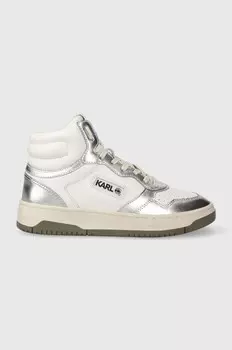 Кожаные кроссовки Karl Lagerfeld KREW KC, серебряный