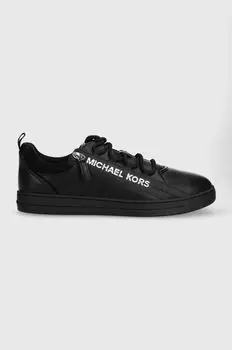 Кожаные кроссовки Keating Zip Michael Kors, черный