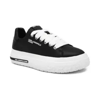 Кожаные кроссовки KLJ KUP Karl Lagerfeld, черный