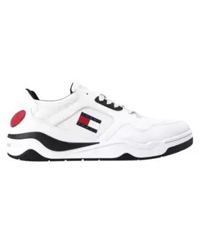 Кожаные кроссовки колор блок Tommy Jeans, белый