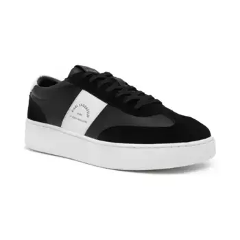 Кожаные кроссовки kourt iii maison Band lo Lace Karl Lagerfeld, черный