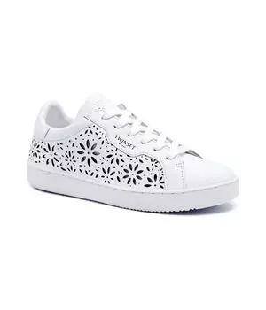 Кожаные кроссовки кожа Twin-Set, белый
