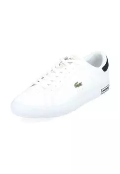 Кожаные кроссовки LACOSTE, черный