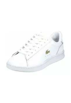 Кожаные кроссовки LACOSTE, цвет Wei_/gold