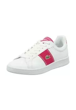 Кожаные кроссовки LACOSTE, цвет Wei/ Pink