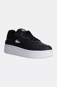 Кожаные кроссовки Lacoste T-Clip Platform, черный