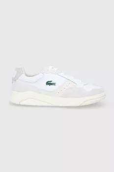 Кожаные кроссовки Лакоста Lacoste, белый