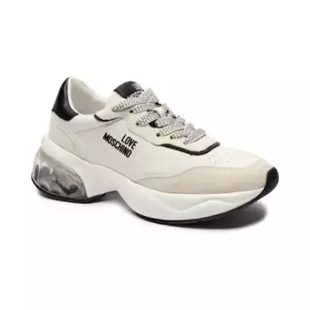 Кожаные кроссовки Love Moschino, белый