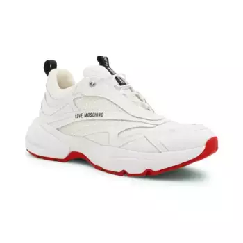 Кожаные кроссовки Love Moschino, белый