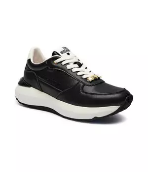 Кожаные кроссовки Love Moschino, черный