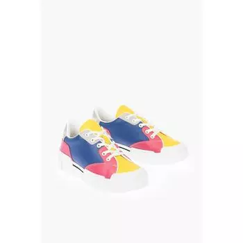 Кожаные кроссовки LOVE TEXTURE50 с логотипом Moschino, Multicolor