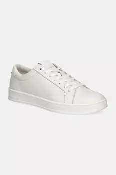 Кожаные кроссовки LOW TOP LACE UP Calvin Klein, белый