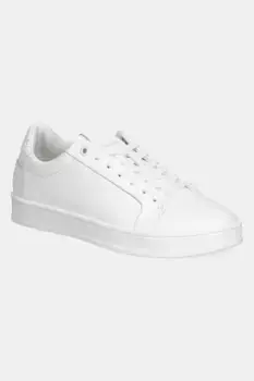 Кожаные кроссовки LOW TOP LACE UP WOVEN Calvin Klein, белый