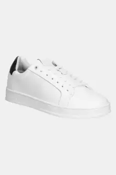 Кожаные кроссовки LOW TOP LACE UP WOVEN Calvin Klein, белый