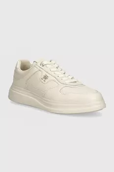 Кожаные кроссовки LUX POINTY COURT SNEAKER Tommy Hilfiger, бежевый