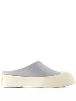 Кожаные кроссовки Marni, синий