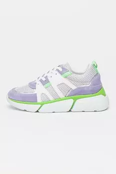 Кожаные кроссовки Mashup с сетчатыми вставками Steve Madden, белый