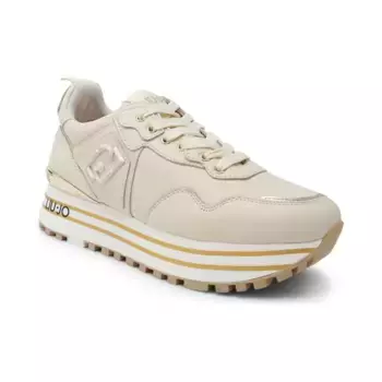 Кожаные кроссовки макси Wonder 01 Liu Jo, бежевый