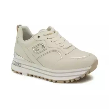 Кожаные кроссовки макси Wonder 73 Liu Jo, бежевый