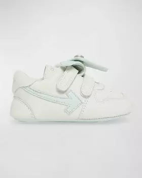 Кожаные кроссовки Mini Out Of Office для мальчиков, детские Off-White, цвет Light Blue