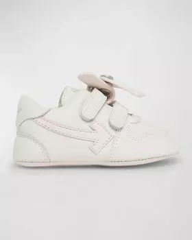 Кожаные кроссовки Mini Out Of Office для девочек, детские Off-White, цвет White Pink
