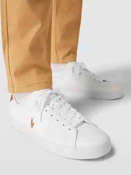Кожаные кроссовки модель "LONGWOOD" Polo Ralph Lauren, белый