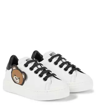 Кожаные кроссовки Moschino, белый
