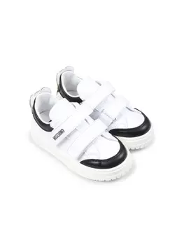 Кожаные кроссовки Moschino Kids, белый