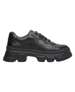 Кожаные кроссовки на платформе Estro, черный