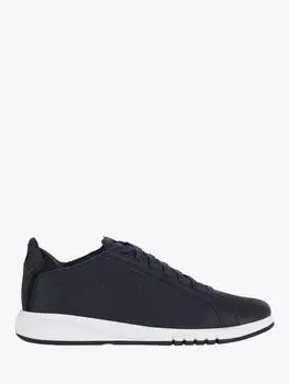 Кожаные кроссовки на шнуровке aerantis Geox, цвет Navy/Black