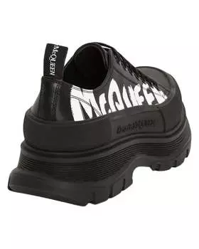 Кожаные кроссовки на шнуровке Alexander McQueen Tread Slick, черный
