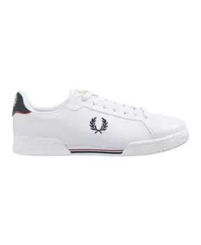 Кожаные кроссовки на шнуровке Fred Perry, белый