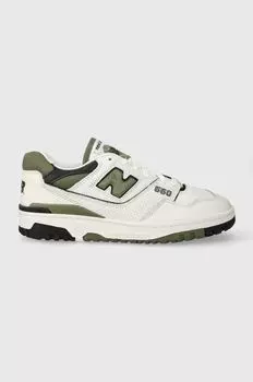 Кожаные кроссовки New Balance, белый