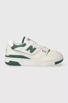 Кожаные кроссовки New Balance, серый