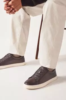 Кожаные кроссовки Next, коричневый